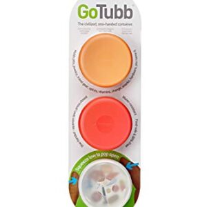 humangear GoTubb, 3-Pack, Medium, (2oz), Clear/Orange/Red