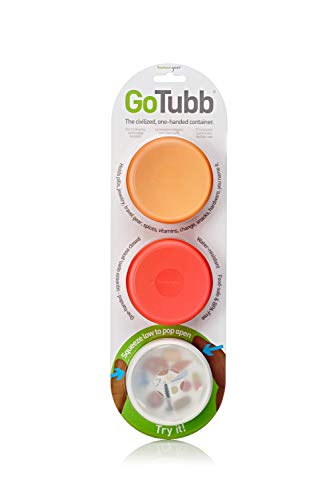 humangear GoTubb, 3-Pack, Medium, (2oz), Clear/Orange/Red