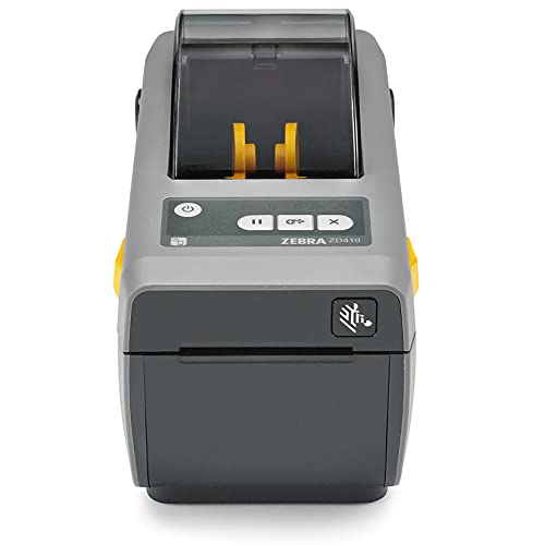 ZEBRA ZD410 300 dpi Direct Thermal Only Desktop Printer - USB and USB Host, Modular Connectivity Slot - 2" Print Width, 4 IPS, Monochrome Barcode Label Printer - ZD41023-D01000EZ YKGAV