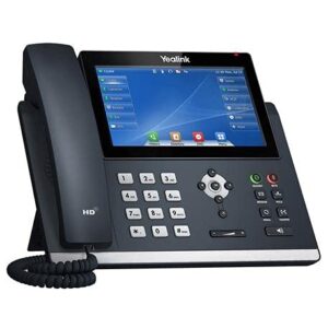 Yealink SIP-T48U IP Phone [5 Pack] 7-Inch Color Touch Screen Display, 16 Lines. Dual USB Ports, Dual-Port Gigabit Ethernet, PoE, Power Adapter Not Included (SIP-T48U)