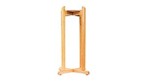 new wave enviro natural wood water dispenser floor stand, natural wood finish, easy assembly with included hardware wood 27 inches