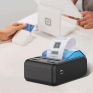 SLNFXC Mini Thermal Printing Wireless USB Receipt Ticket Printer Compatible with Paper Android Label Printing.