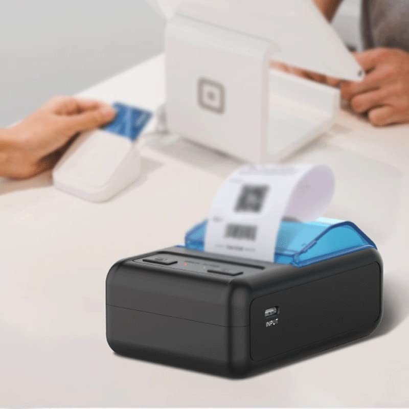 SLNFXC Mini Thermal Printing Wireless USB Receipt Ticket Printer Compatible with Paper Android Label Printing.