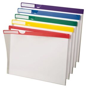 pendaflex poly index folders, 10 pack, letter, assorted (50981ee)
