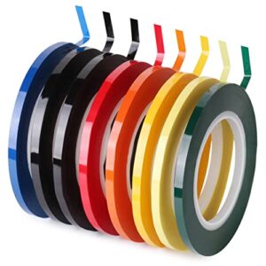 mr. pen- whiteboard tape, 8 pack, assorted colors, thin tape for dry erase board, whiteboard accessories, dry erase board accessories, chart tape, graphic tape, grid tape, white board tape line