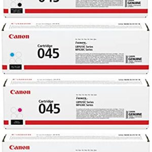 Canon CRG-045 4-Color Complete Toner Cartridge Set