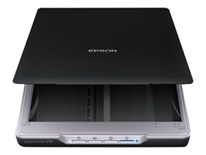 epson perfection v19 color photo & document scanner with scan-to-cloud & 4800 dpi optical resolution , black