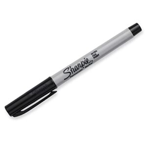 SHARPIE 37161PP Permanent Markers, Ultra Fine Point, Black, 2 Count