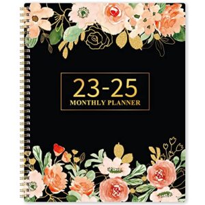 2023-2025 monthly planner/calendar – 2 year monthly planner 2023-2025, july 2023 – june 2025, 9″ x 11″, planner with monthly tabs, flexible cover, two-side pocket, perfect organizer