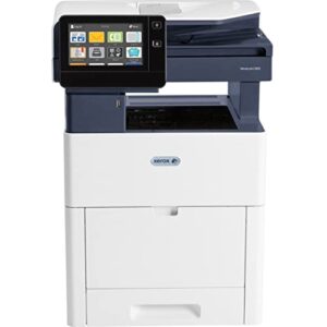 xerox versalink c605 c605/xl led multifunction printer-color-copier/fax/scanner-55 ppm mono/55 ppm color print-1200×2400 print-automatic duplex print-120000 pages monthly-700 sheets input-color