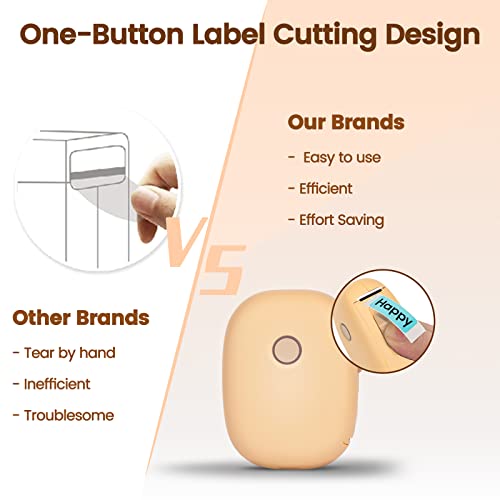 OBZ Label Maker Machine with Tape, Bluetooth Label Maker, Portable Bluetooth Label Printer for Home Office,Store Organization, Storage, Sticker Maker Mini Label Maker with Multiple Templates