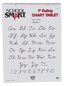 school smart – 85327 chart tablet, 24 x 32 inches, 1 inch rule, 25 sheets