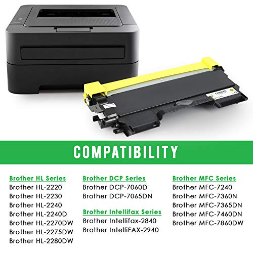 LINKYO Compatible Toner Cartridge Replacement for Brother TN450 TN-450 TN420 (Black, High Yield)