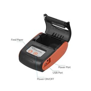 XXXDXDP Portable Thermal Printer Handheld 58mm Receipt Printer for Retail Stores Restaurants Factories Logistics