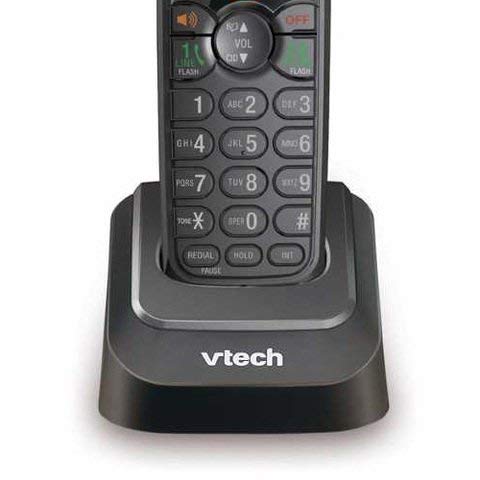 VTech DS6151-11 DECT 6.0 2-Line Expandable Cordless Phone + (2) DS6101-11 Accessory Handset, Black