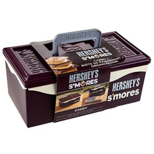 hershey’s s’mores caddy | for s’mores on the go | store all the essentials for making s’mores | perfect for camping, picnics, and tailgating | removable tray and carrying handle | 00262hsy