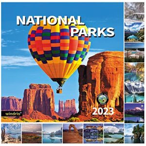 2023 wall calendar ,14 monthly wall calendar national parks nov. 2022 – dec. 2023, 12″ x 24″ opened,full page months thick & sturdy paper for gift calendar organizing & planning