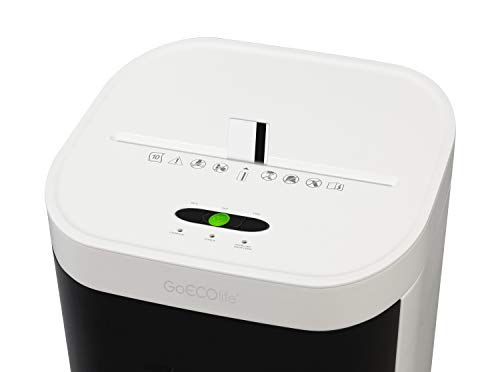 GoECOlife GMW103P Limited Edition 10-Sheet Limited Edition High Security Microcut Paper Shredder - White DIN Level P-4