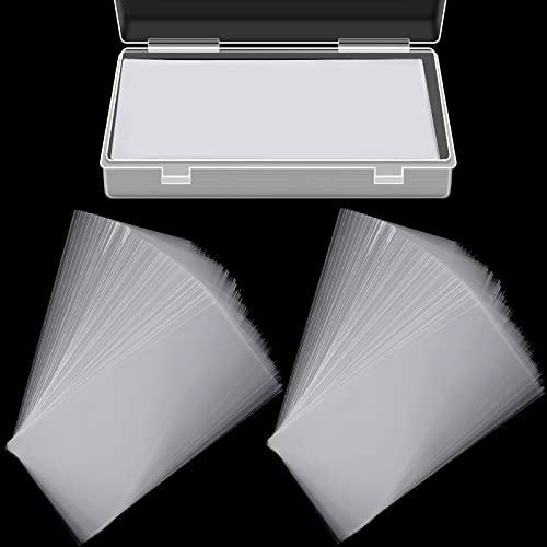 151 Pieces Currency Sleeves Bill Holder with Storage Case Plastic Paper Money Holders for Collectors Money Sleeves Protector