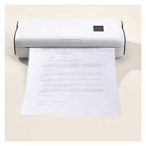 SLNFXC A4 Portable Thermal Printer Mobile Mini Office Printer Document Bluetooth & USB No Link No Printing Ribbon Printing