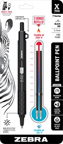 Zebra Pen X-701 Tactical Retractable Ballpoint Pen