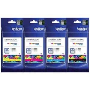 brother lc3039 (bk/c/m/y) ultra high yield ink cartridge set