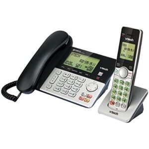 VTech CS6949 DECT 6.0 Standard Phone - Black, Silver 4.4" x 7.8" x 7.8"