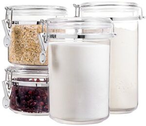 bellemain 4 piece airtight acrylic canister set, food storage container