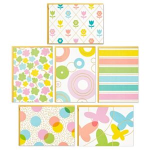 hallmark easter cards, blank cards assortment (24 cards with envelopes, spring flowers and butterflies)