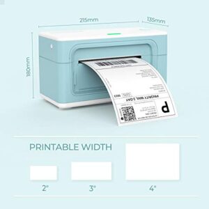 MUNBYN Blue Label Printer, 150 mm/s Thermal Shipping Label Printer for Shipping Packages, Compatible with UPS, USPS, FedEx, Industrial Label Makers