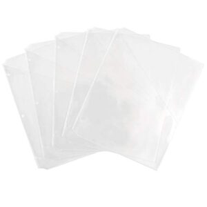 Avery Binder Pockets, Clear, 8.5" x 11", Acid-Free, Durable, 5 Pockets, 3 Packs (75296)