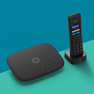 Ooma HD3 Handset cordless phone with picture caller-ID and HD voice quality, Works only with Ooma Telo VoIP free Internet home phone service.