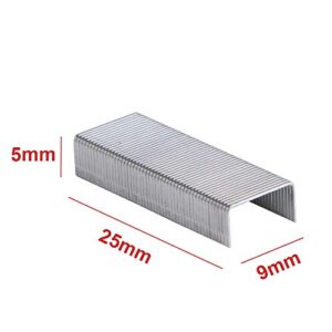 Eagle No.10 Mini Premium Staples for #10 Staplers, 1000 pcs Per Box, Pack of 3 Boxes, 3000 pcs in Total, Silver