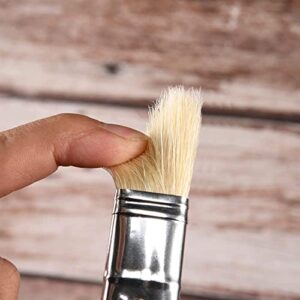 Professional Oil Paint Brush Set, Fuumuui 11pcs Superior Hog Bristle Paint Brushes Perfect for Oil Acrylic Gouache Painting