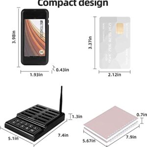 Retekess TD174 Restaurant Pager System, Long Working Distance Pager, Restaurant Waiting Buzzers,10 Guest Pagers for Food Truck, Restaurant, Food Court