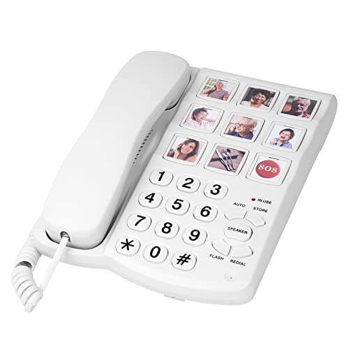 It can Edit 9 one Touch Memory Speed Dialing and Images, Elderly Image Phone, Phone for Patients with Alzheimer's Disease and Enlarged Phone for Patients with Hearing Impairment