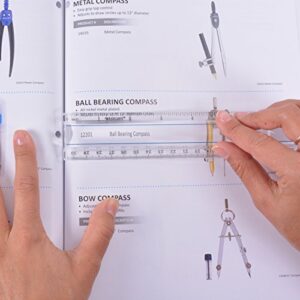 Westcott 12-Inch Data Processing Magnifying Ruler, Clear