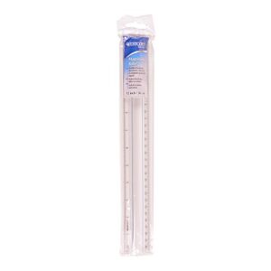 Westcott 12-Inch Data Processing Magnifying Ruler, Clear