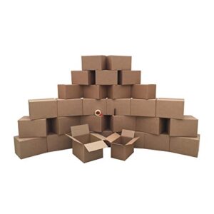 uboxes moving boxes – value economy kit #2 qty: 30 boxes & moving supplies, corrugated, model:moving boxes kit