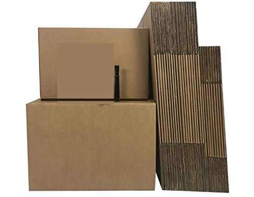 UBOXES Moving Boxes - Value Economy Kit #2 Qty: 30 Boxes & Moving Supplies, Corrugated, Model:Moving Boxes Kit