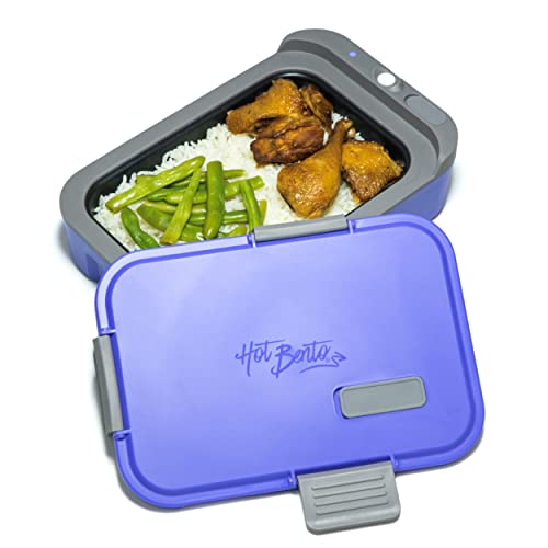 Hot Bento – Self Heated Lunch Box and Food Warmer – Battery Powered, Portable, Cordless, Hot Meals for Office, Travel, School, Jobsite, Picnics, Outdoor Recreation, Kitchen Meal Prep