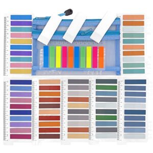 1750 pcs sticky tabs book tabs transparent sticky notes tabs writable morandi sticky flags tabs color page markers post stick it tabs annotation tabs page tabs file index tabs for notebooks