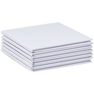 6 Pack Blank Books for Kids to Write Stories, Hardcover Sketchbooks for Students, 36 Pages (White, 5x5 In)