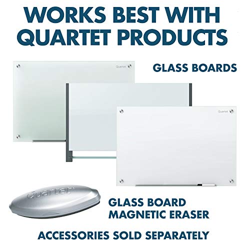 Quartet Glass Board Dry Erase Markers, Premium, Bullet Tip, Assorted Colors, 4 Pack (79552)