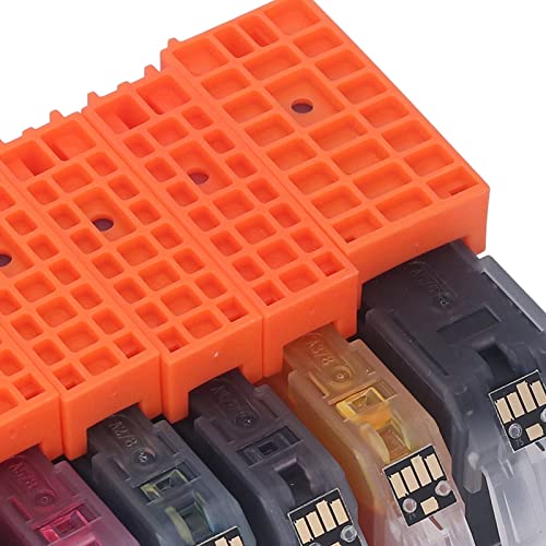 Ink Cartridge,ABS Printer Cartridge with Ink for PIXMA IP4870 IP4970 IX6560 Printer (BK BK C M Y GY 6 Colors)