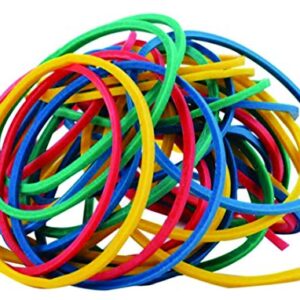 Assorted Color Rubber Bands, Rubber Band Depot Multi Color Rubber Bands, Assorted Sizes, for School, Office Or Home - 1/4 Pound Bag