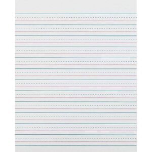 pacon paczp2413 zaner-bloser sulphite handwriting paper, dotted midline, grade 2, 1/2″ x 1/4″ x 1/4″ ruled short, 8″ x 10-1/2″, 500 sheets