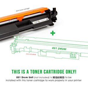 LINKYO Compatible Toner Cartridge Replacement for Canon 051H 051 High Capacity (Black, 2-Pack)