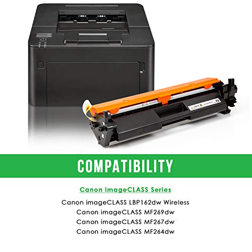 LINKYO Compatible Toner Cartridge Replacement for Canon 051H 051 High Capacity (Black, 2-Pack)