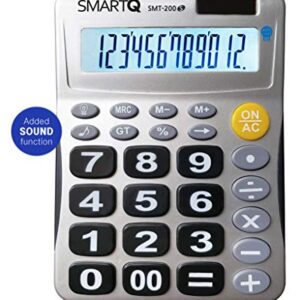 LED Back-Light Calculator Desktop SMT-200 / Added Sound Function (White)